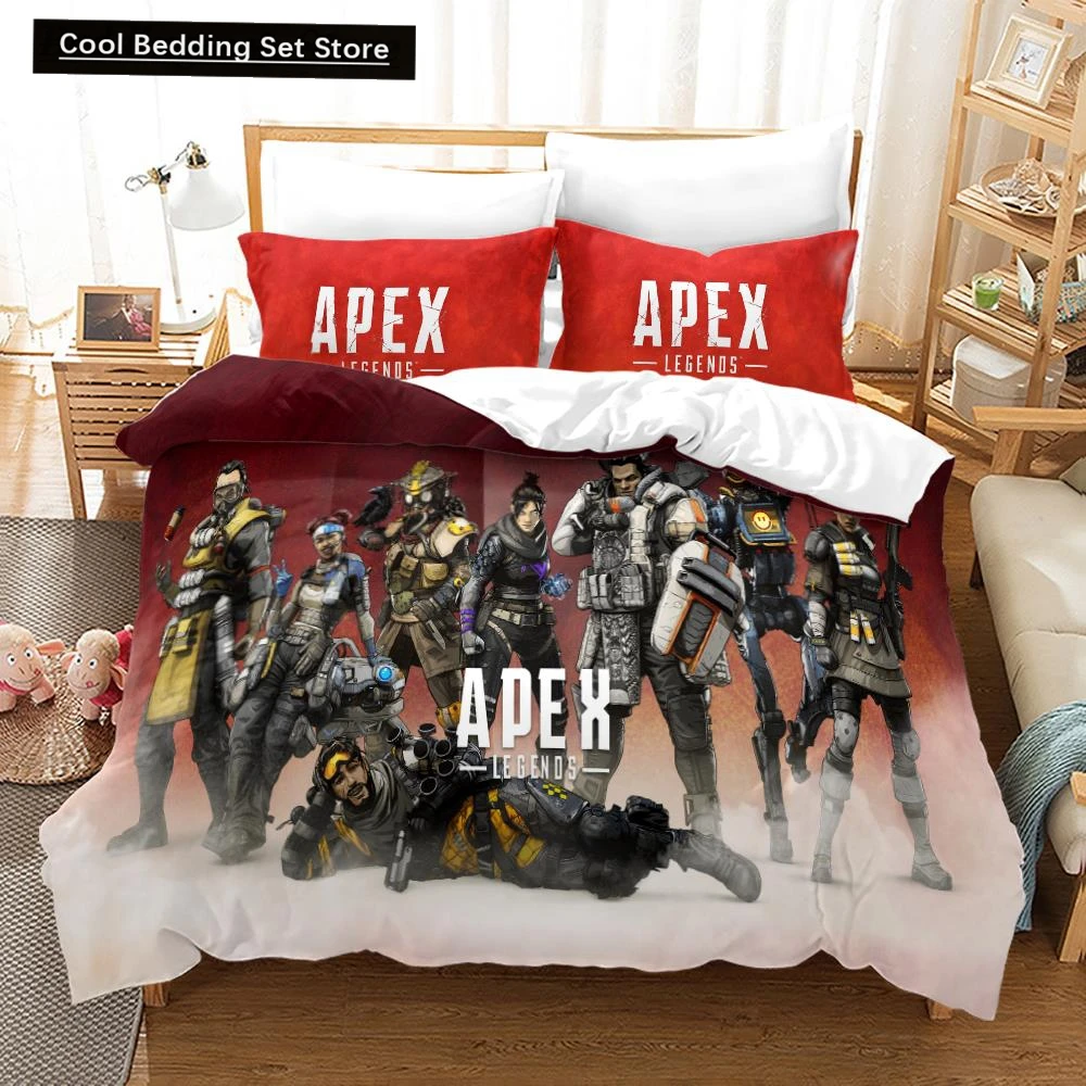 

NEW APEX Academia Anime Duvet Cover Set with Pillow Covers Polyester Teens Kids Bedding Set Full Queen King Size Bed Linen