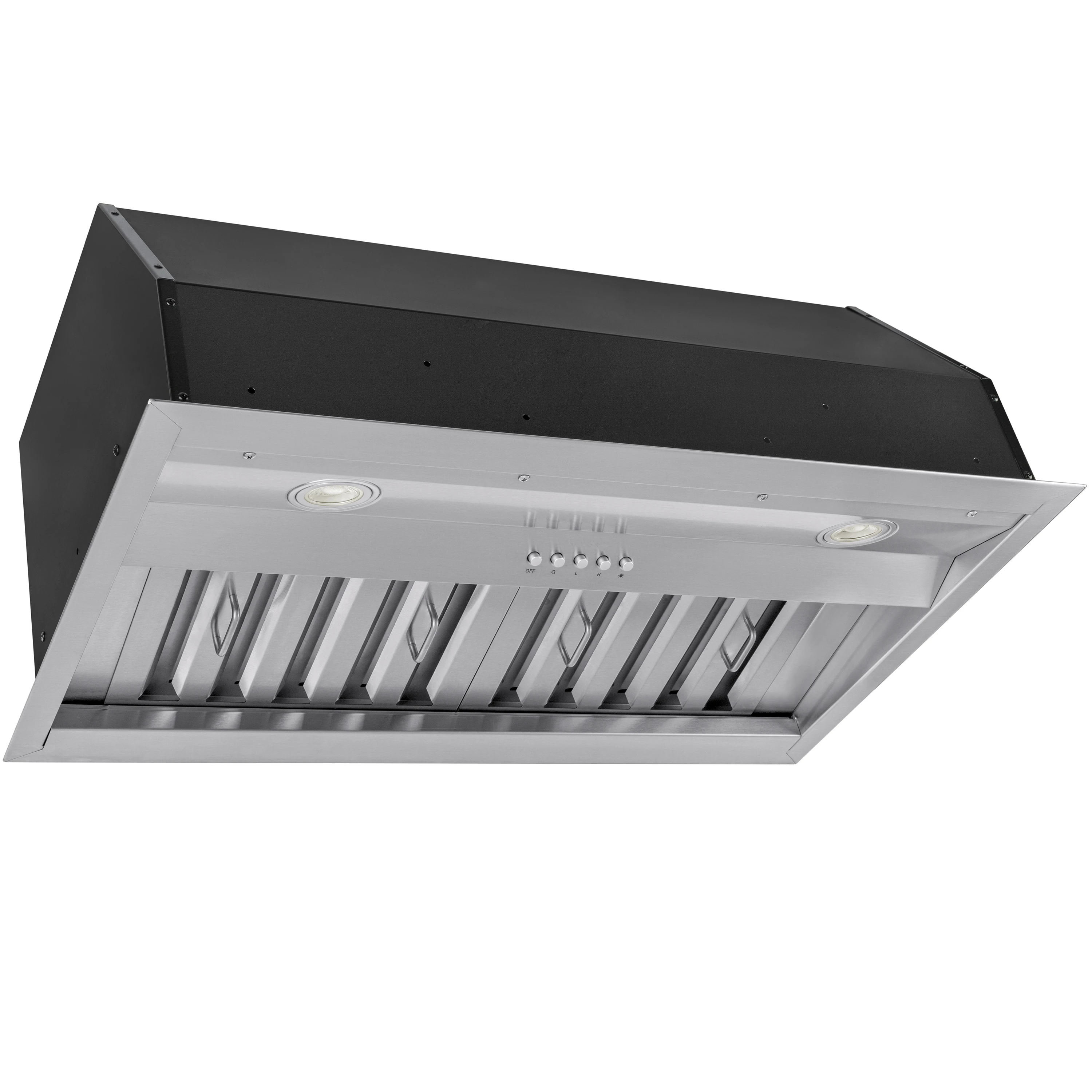 

Встроенные вытяжки из нержавеющей стали