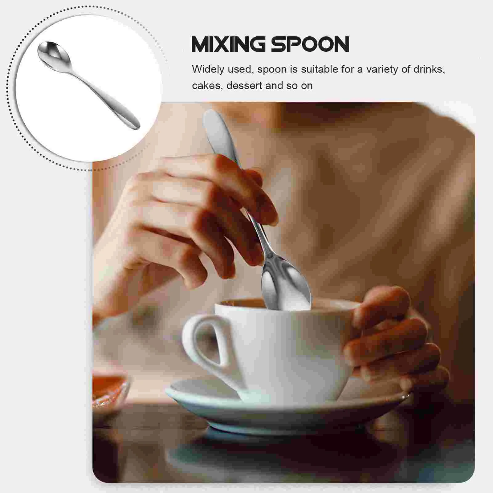 Spoons Spoon Cake Coffee Cream Ice Scoop Sugar Stirring Steel Stainless Dinner Mixing Salt Serving Teaspoons Dessert Espresso