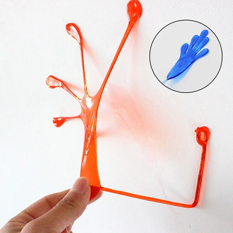 10PCS Novelty Products Toy Slime Viscous Climbing Palm Action Figure Funny Gadgets PVC for Kids Toys Beauty Gift Joke