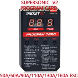 LED Program Card RC Car Supersonic V2 For 50A/60A/90A/110A/130A/160A ESC Brushless Electronic Speed Controller For RC Car