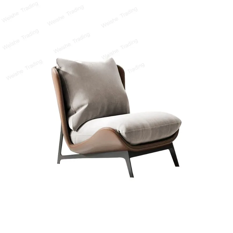 

Light luxury single sofa chair small apartment Italian minimalist leisure chair, lazy tiger chair Nordic single chair