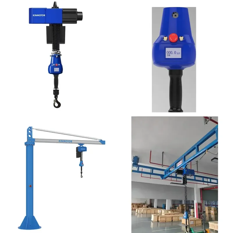 for Kinmotor Q6L020 Pneumatic Hoist 200kg Load Capacity Max Lifting Height 2.8m Air Powered Lifter Crane
