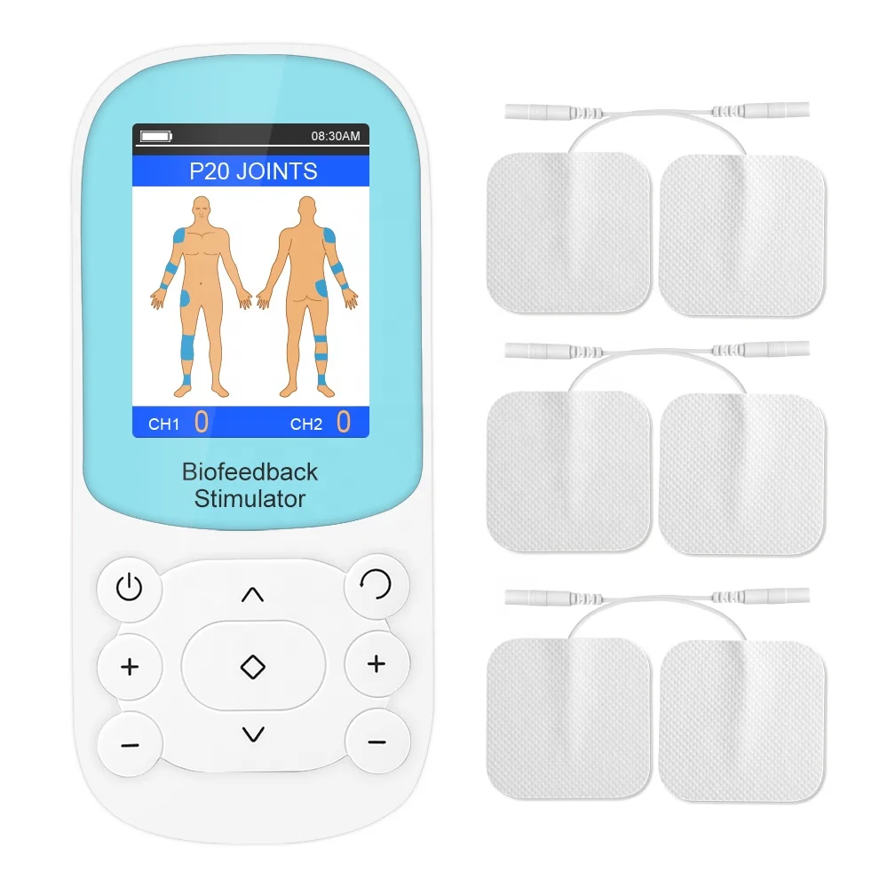 

Two-Channel EMG Biofeedback Stimulator LED Light Source Physical Therapy Equipment STIM Mirror Steel Material for Pain Relief