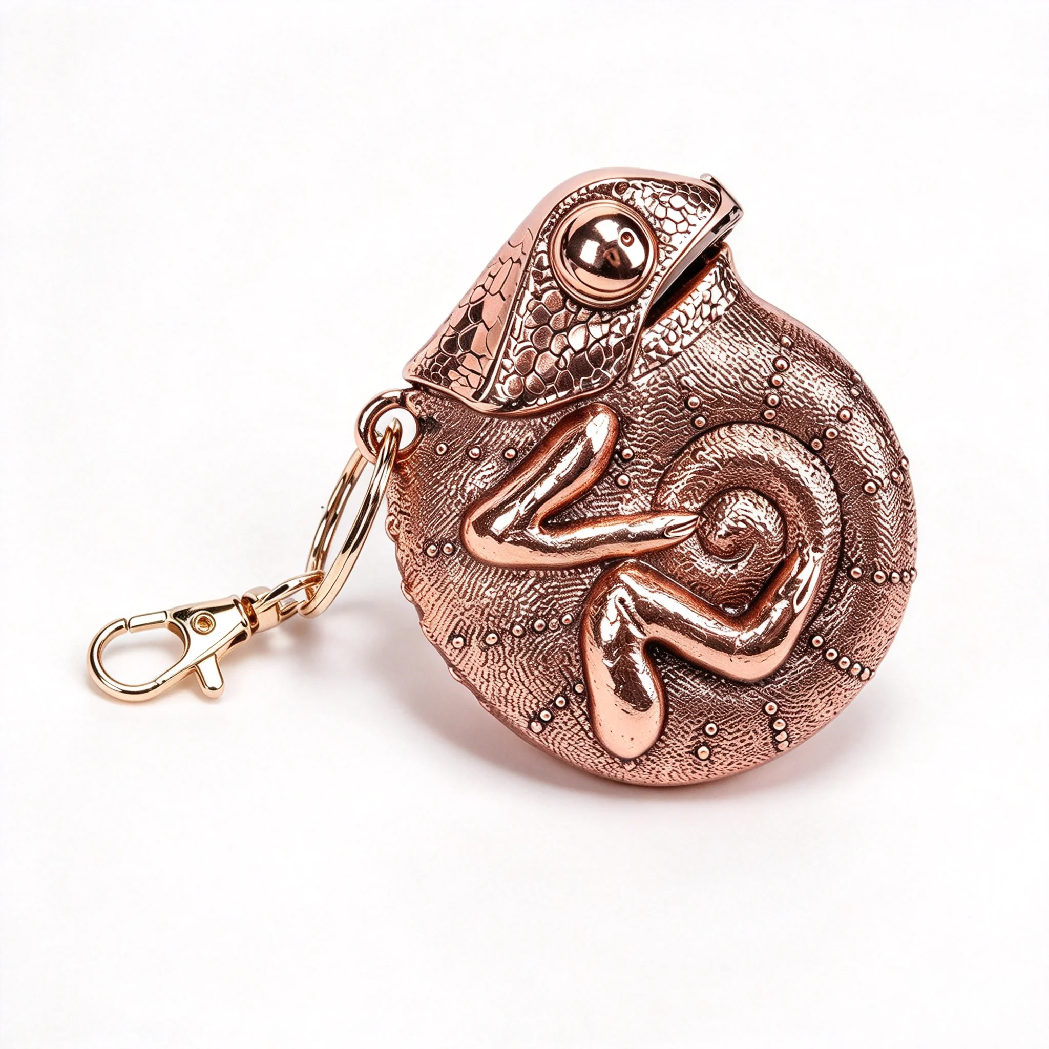 Tape Measure Retro Chameleon Tape Measure Bronze Mini Keychain Tape Portable Ruler For Craft Sewing Pocket Decor Reptile Lovers