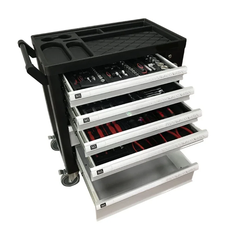 Professional Mechanic tool cabinet with hand tool set 7 Drawer Tool Roller Cabinet