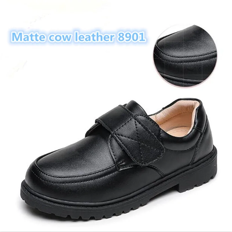 Spring Autumn Kids Leather Shoes For Boys Girls British Style Children's Casual Sneakers Genuine Leather Fashion College Shoes