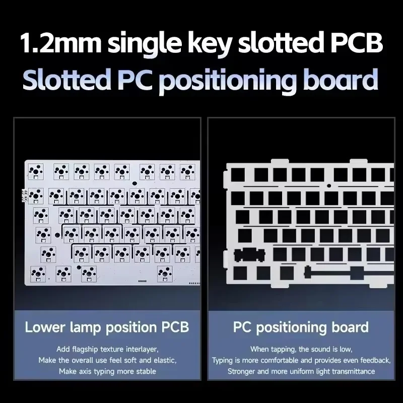 MCHOSE G75 pro Gaming Mechanical Keyboard Tri-Mode Wireless RGB Backlit Hot Swappable 75% Layout PC Gamer Accessories