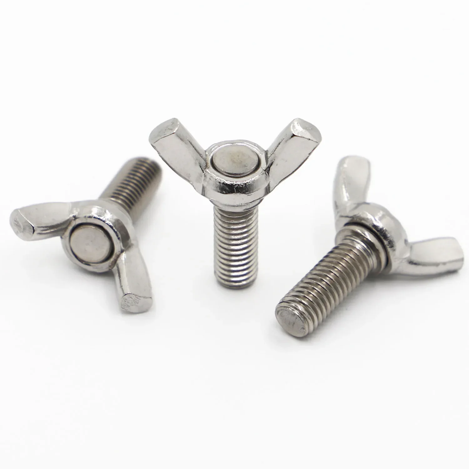 

M3 M4 M5 M6 M8 M10*L 304 A2-70 Stainless Steel Butterfly Bolt Wing Bolt Thumb Wing Screw Claw Hand Tighten Screws DIN316