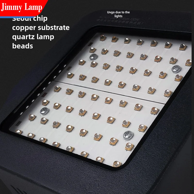 High-Density UV Curing Lamp 405nm/365nm/395nm for UV Adhesive Glue Paint Ink Glossy Green Light Baking Solidification Equipment