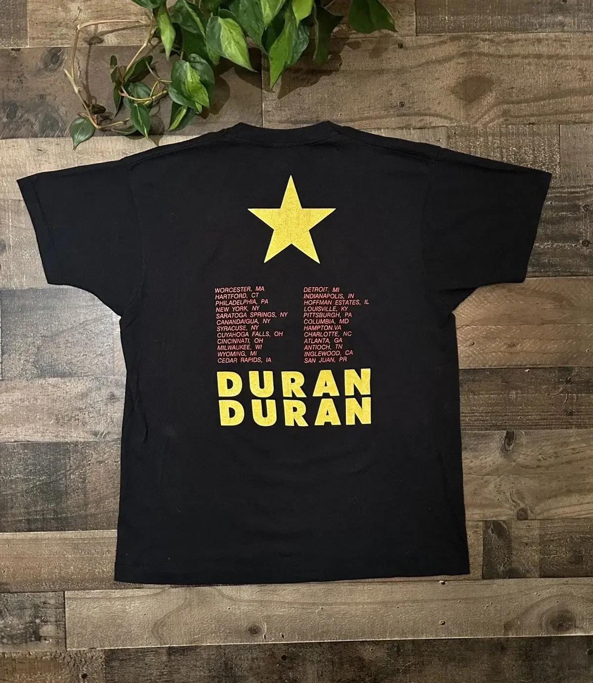 Duran Duran Abstract Idealist Romantic 1988 Tour T-Shirt Vintage Y2k T Shirts Streetwear Rock Print Casual Loose T Shirts Unisex