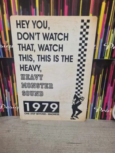 MADNESS - HEY YOU, DON'T WATCH  198mmx283mm METAL SIGN/ MAN CAVE/ GARAGE/ SHED.