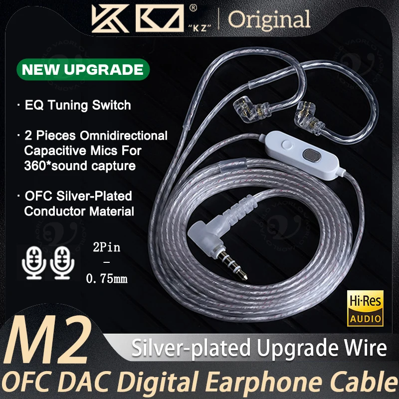 Kz M2 Dual Mic Silv… - image