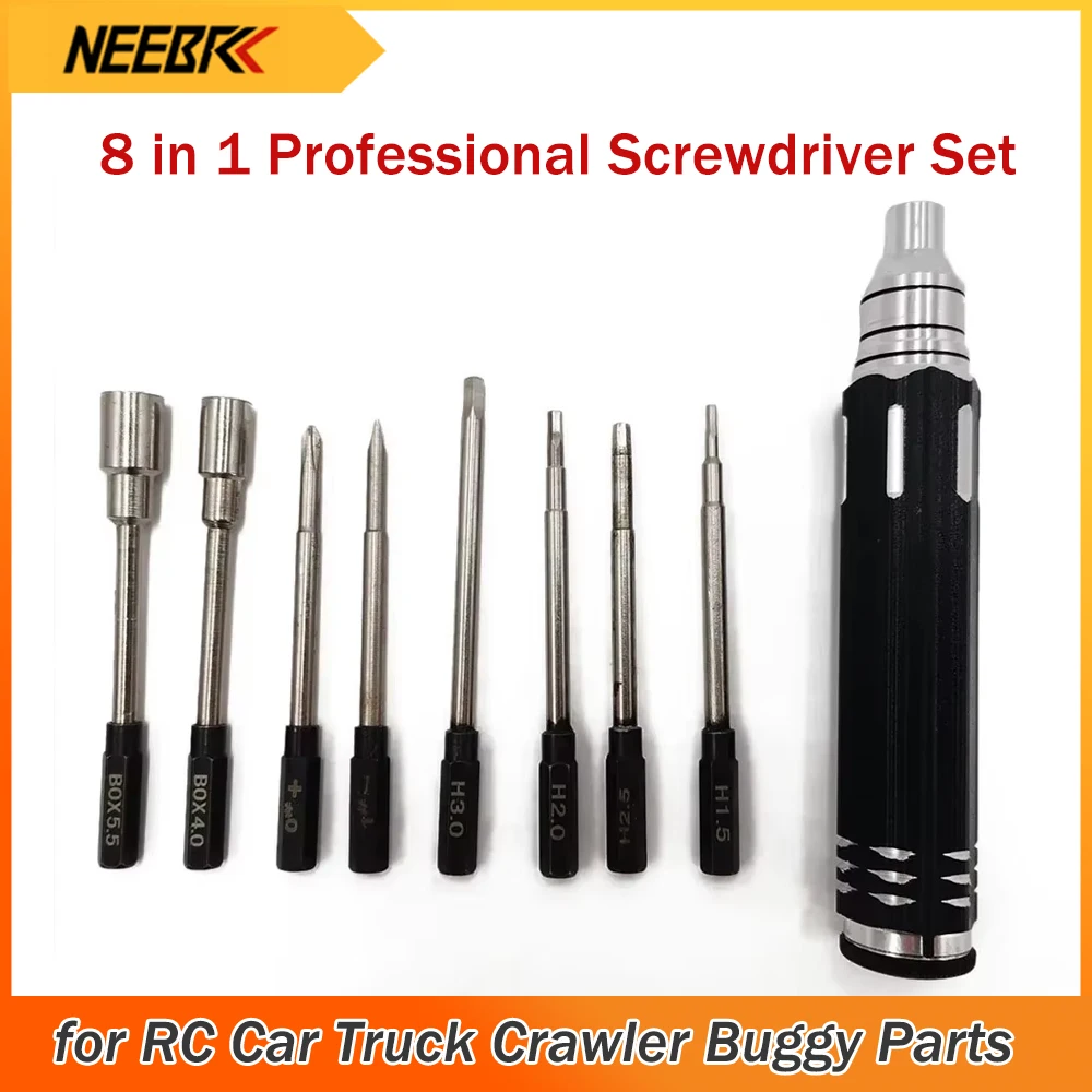 Rc Hobby Tool Kit - Set Obeng Profesional 8 in 1