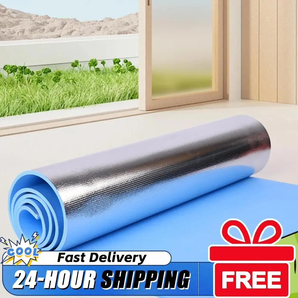 Waterproof Yoga Mat Moisture-proof Yoga Mat Thickened Aluminum Membrane Exercise Mat Multifunction for Gym Workout