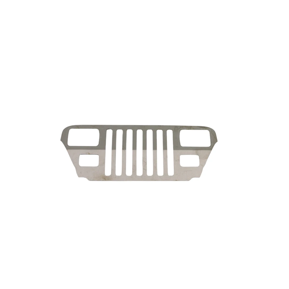 Metal Front Face Air Intake Hood for 1/10 RC Crawler Car FMS Jeep Wrangler Diy Parts