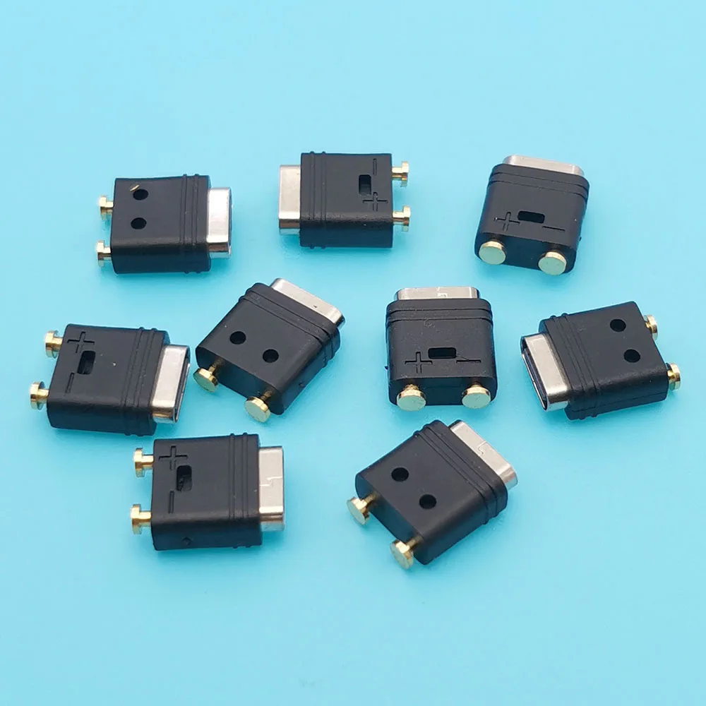 5pcs USB Type C 2pin Connector Jack Female Type-C Fast Charging Jack Port For Electric Toothbrushes Waterproof Charging Socket