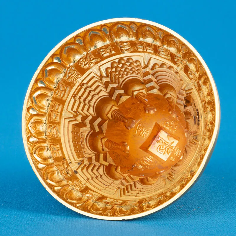 

12cm Tibet Copper Stamp Clay Stupa Maker Stupa Buddha Mould Buddhist Supplies