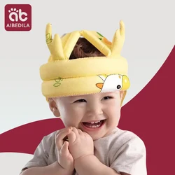 Baby Safety Helmet Head Protection Headgear Toddler Anti-fall Pad Adjustable Children Learn To Walk Crash Cap Anti loss chain