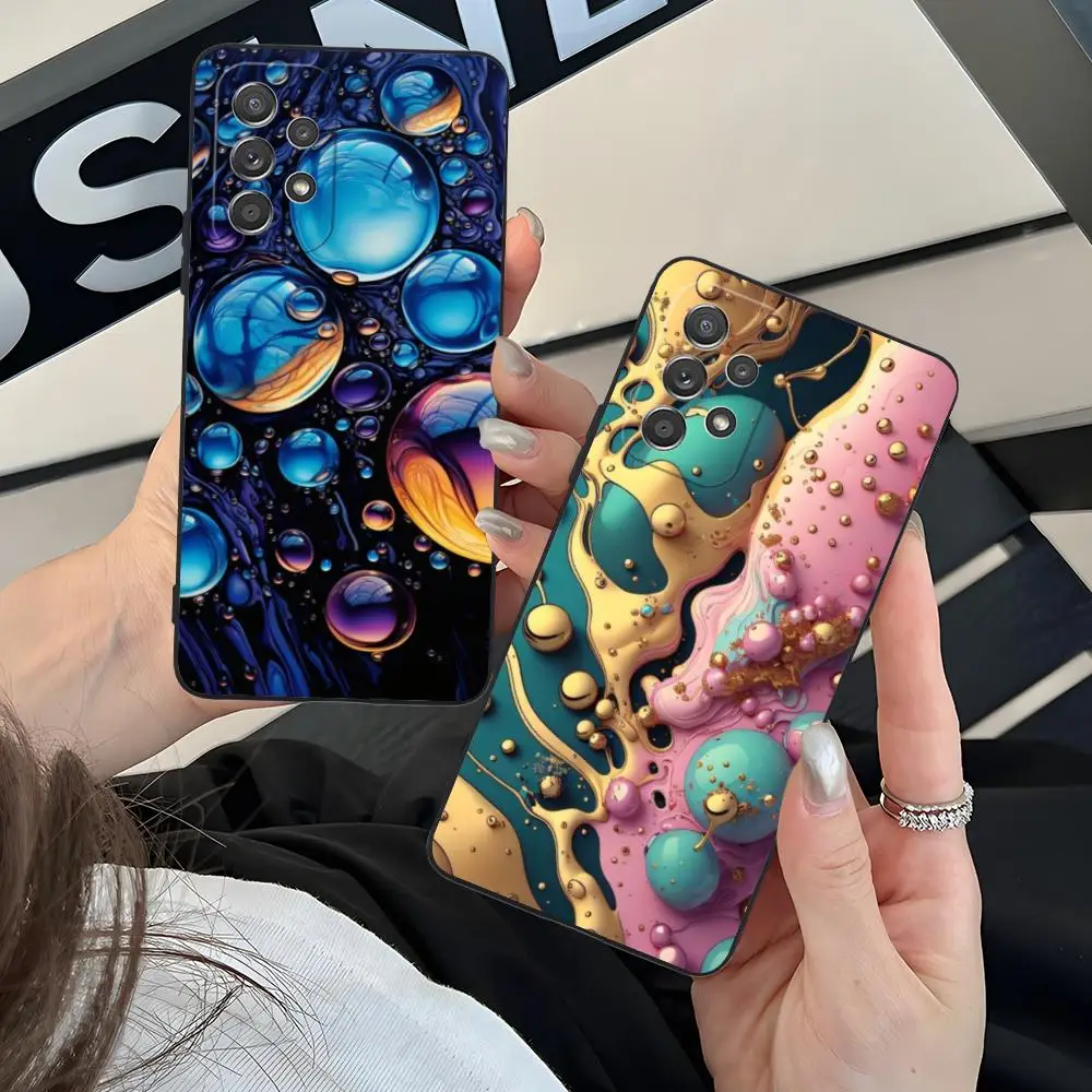 Golden Gilding Phone Case for Samsung Galaxy M55 54 42 35 34 33 32 23 22 15 14 13 12 F55 5G Soft TPU Shockproof Cover