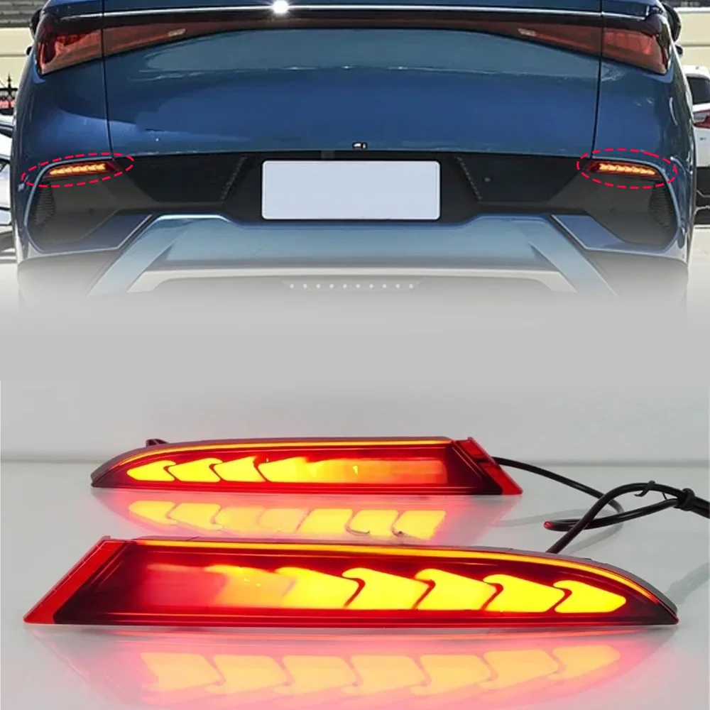 

2 Pcs Rear Left And Right Bumper Light For BYD Yuan Plus Atto 3 2022-2024 Red LED Rear Light Accessories