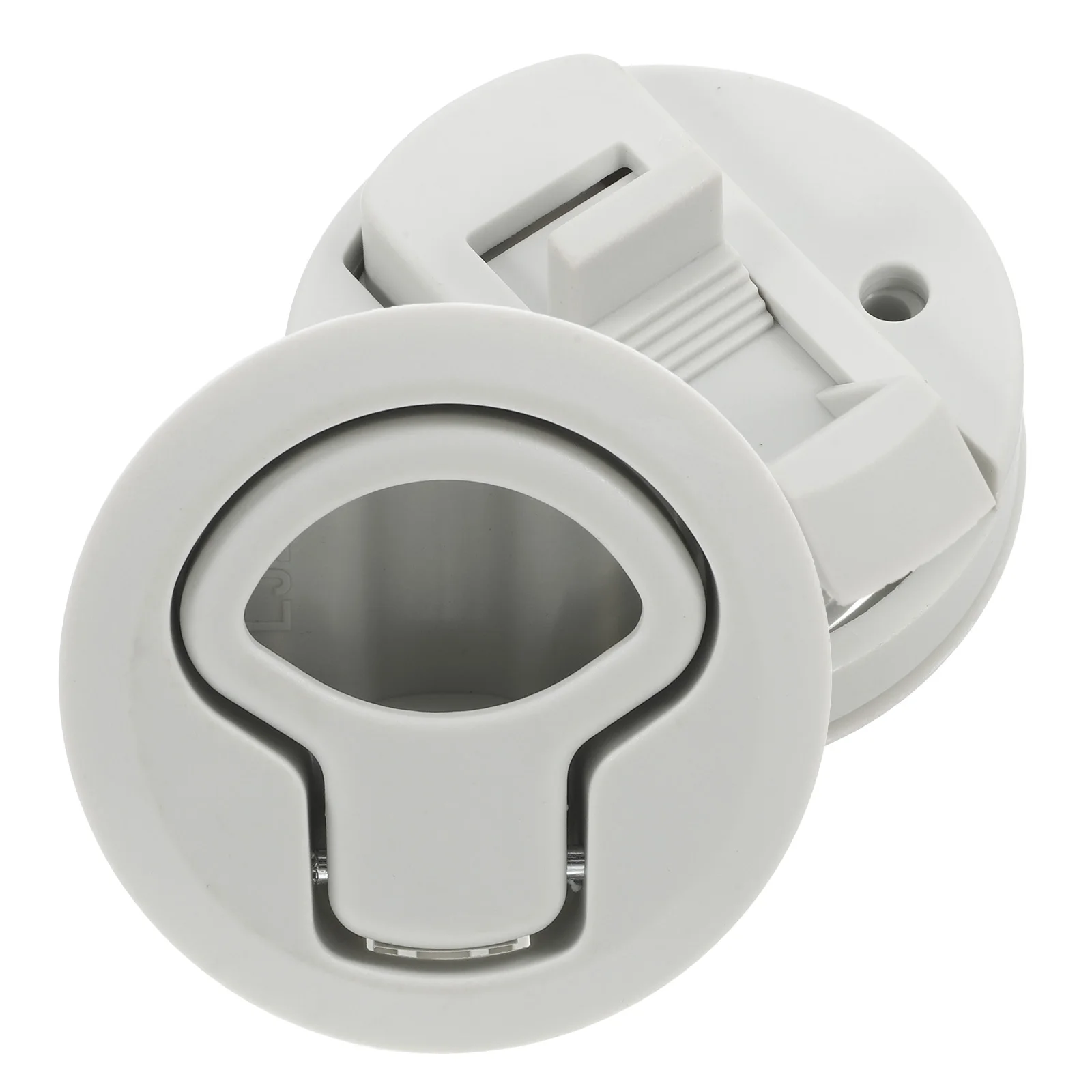 2 مجموعة قارب يفقس مزلاج فلوش جبل قفل خزانة ل Rv الباب البحري جولة سحب سلام مزلاج الأجهزة مقبض سطح السفينة فتحة إغلاق #1