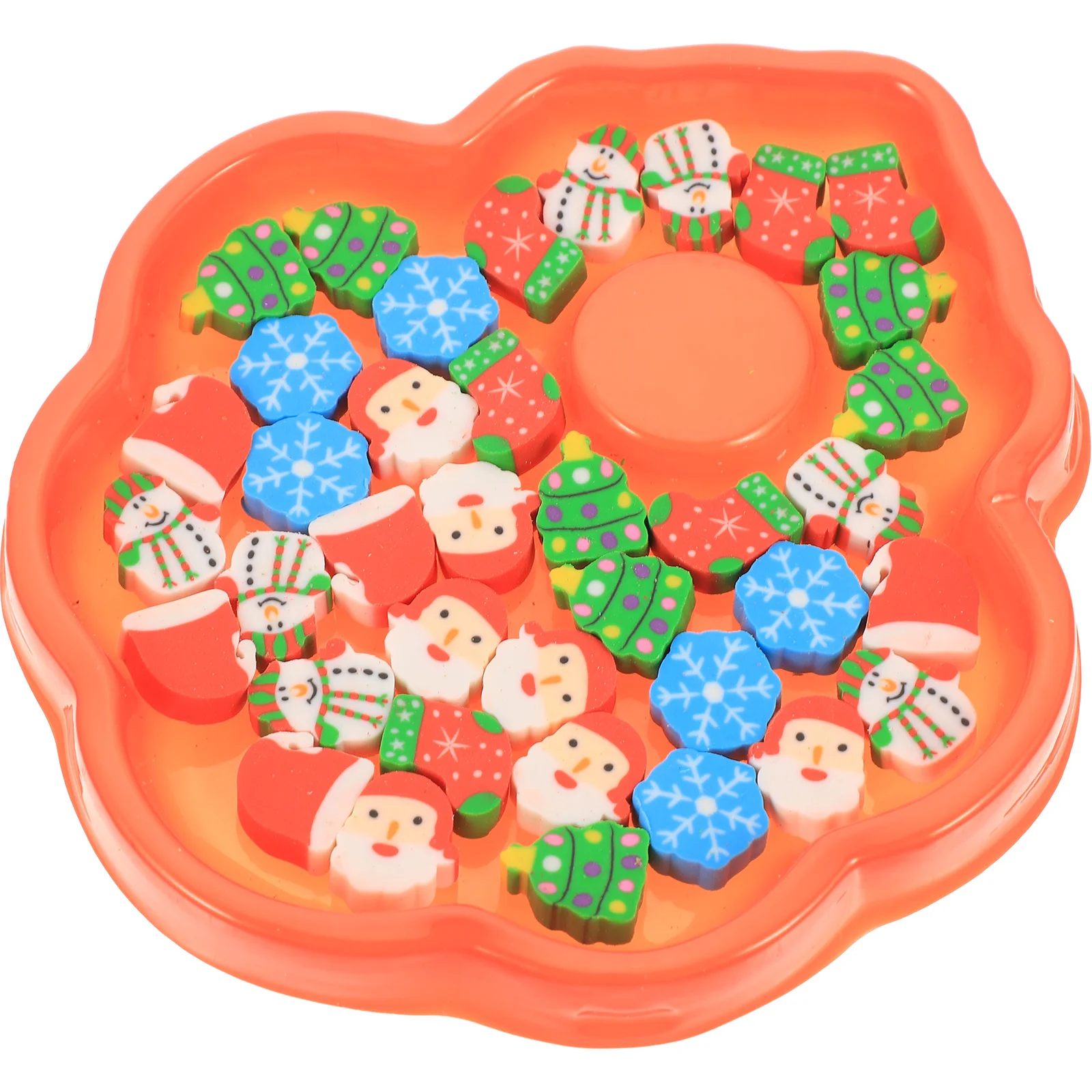 

1 Box Christmas Gift Erasers Fun Shaped Mini Erasers for Learning Writing Drawing Portable Study Supplies