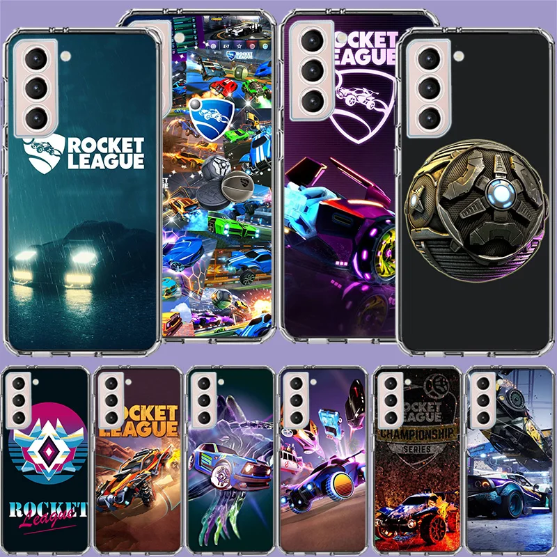 R-Rocket L-League Game Clear Phone Cases for Samsung S26 Ultra Galaxy S25 Edge S24 S23 FE S21 Plus S20 S22 S10 Cover Patterned C