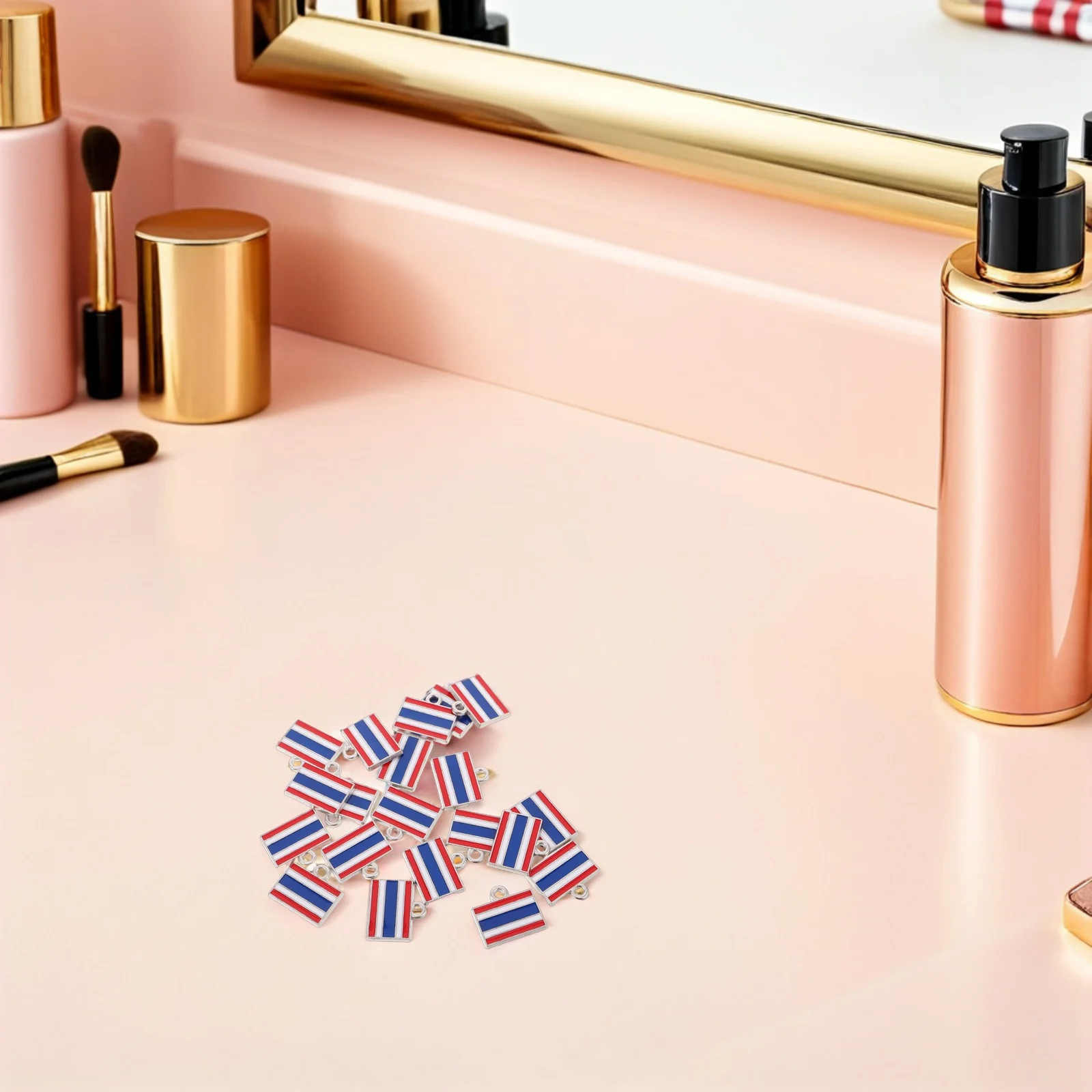 

20pcs Flag Charms National Flag Pendant For Jewelry Making Vintage Alloy Hanging Charms For Necklace Bracelet Anklet Keychain