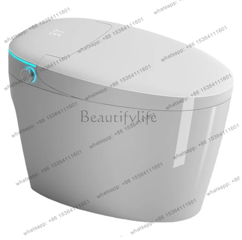 Smart toilet automatic flip without water pressure limit ambient light instant hot siphon type