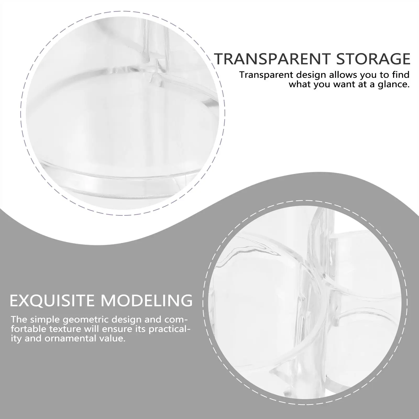 

Brush ganizer Storage Container Acrylic Makeup Tool Holder Eyeliner Pencil Box Desk Bedroom Bathroom Vanity Display