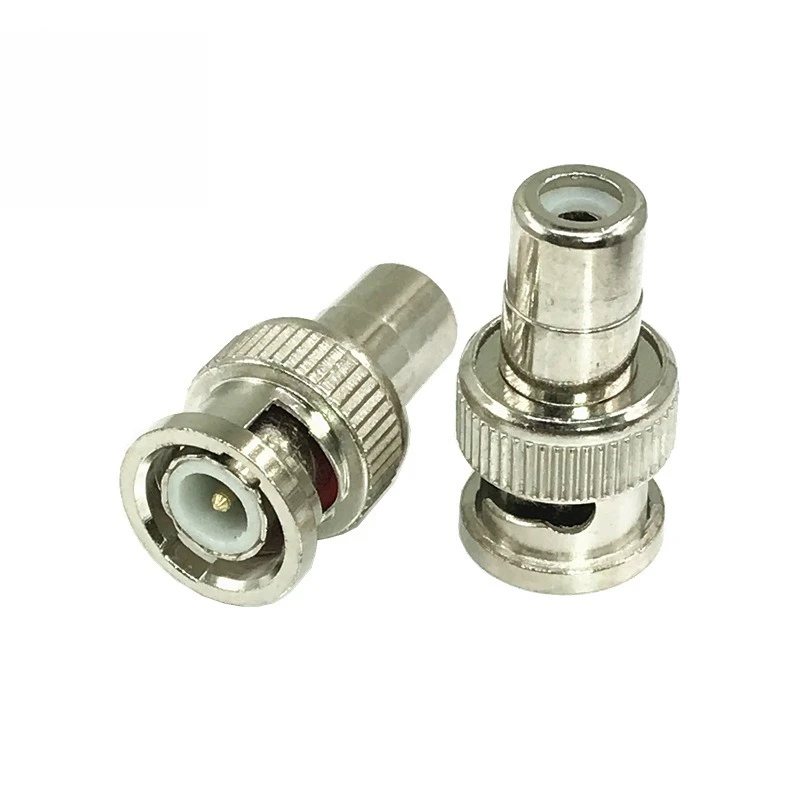 

10pcs RCA Male to BNC Male Adapter – Soldering-Free Audio & Video Converter for CCTV, Monitors & Security Gear