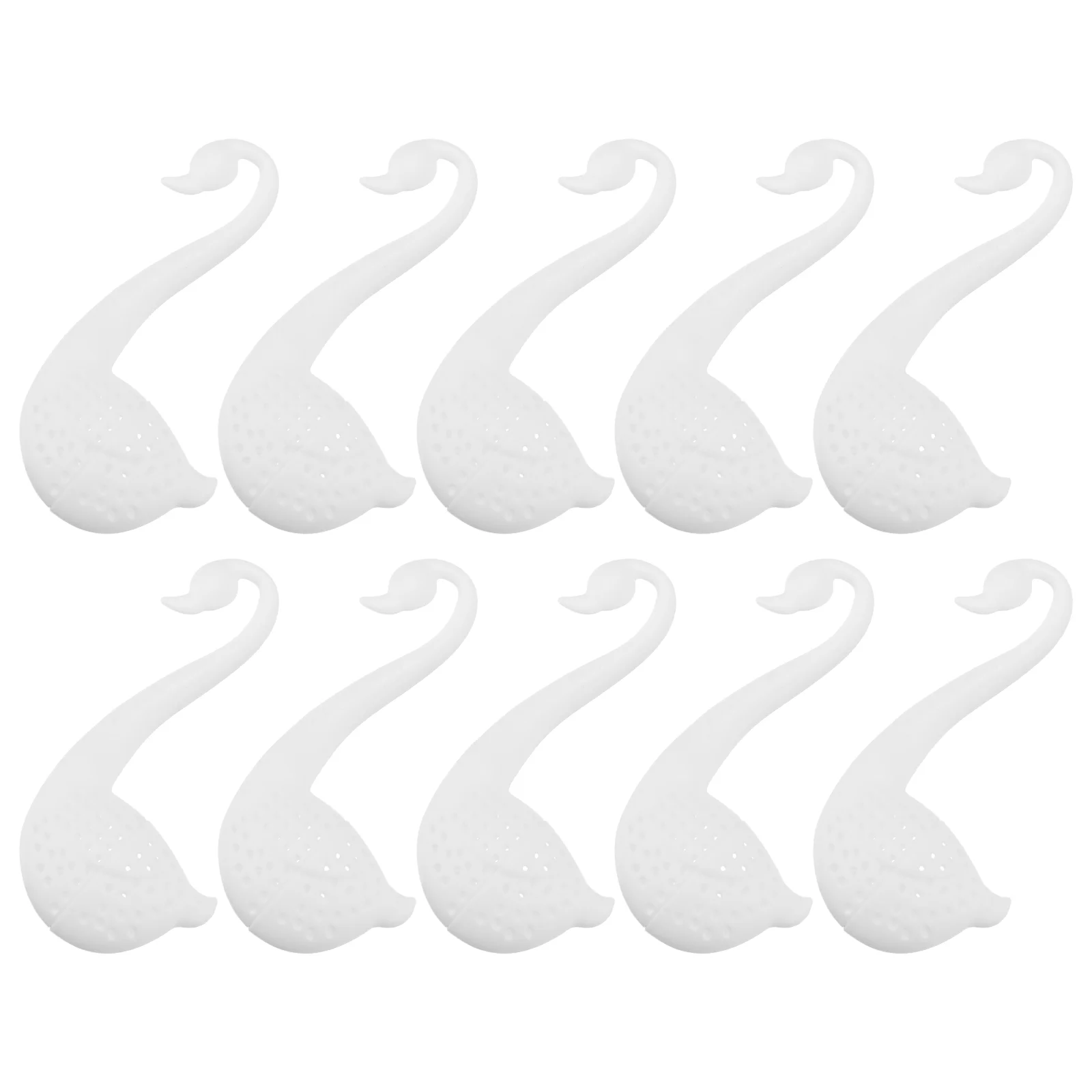 

10 Pcs Swan Teaspoon Mesh Strainer Gift Infuser Stainless Steel Accessories Pp Filter