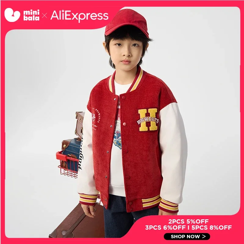 

Balabala Harry Potter IP Children's Clothing Boys' Outerwear Kids' 2025 Spring Baseball Jackets