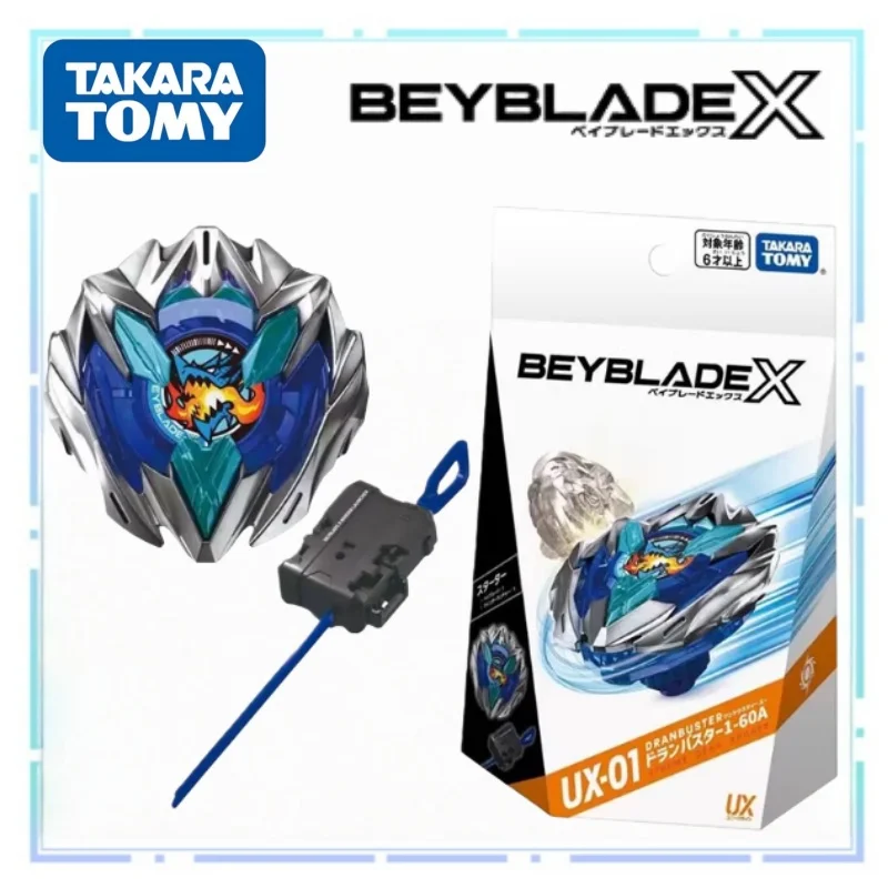 

TOMY Beybladex X Series Overspin Gyroscope UX-01 Набор Dragon Holy Sword Подарочная пусковая установка Аниме и игровая периферия Настольная битва