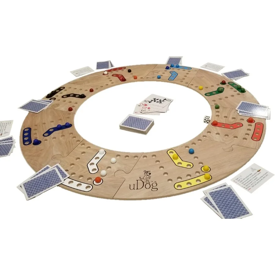 

Настольная игра для семейной игры в ночь с 8 игроками OldFashioned Fun для 122, игроков, ручная работа в США, прочные деревянные детали Desi