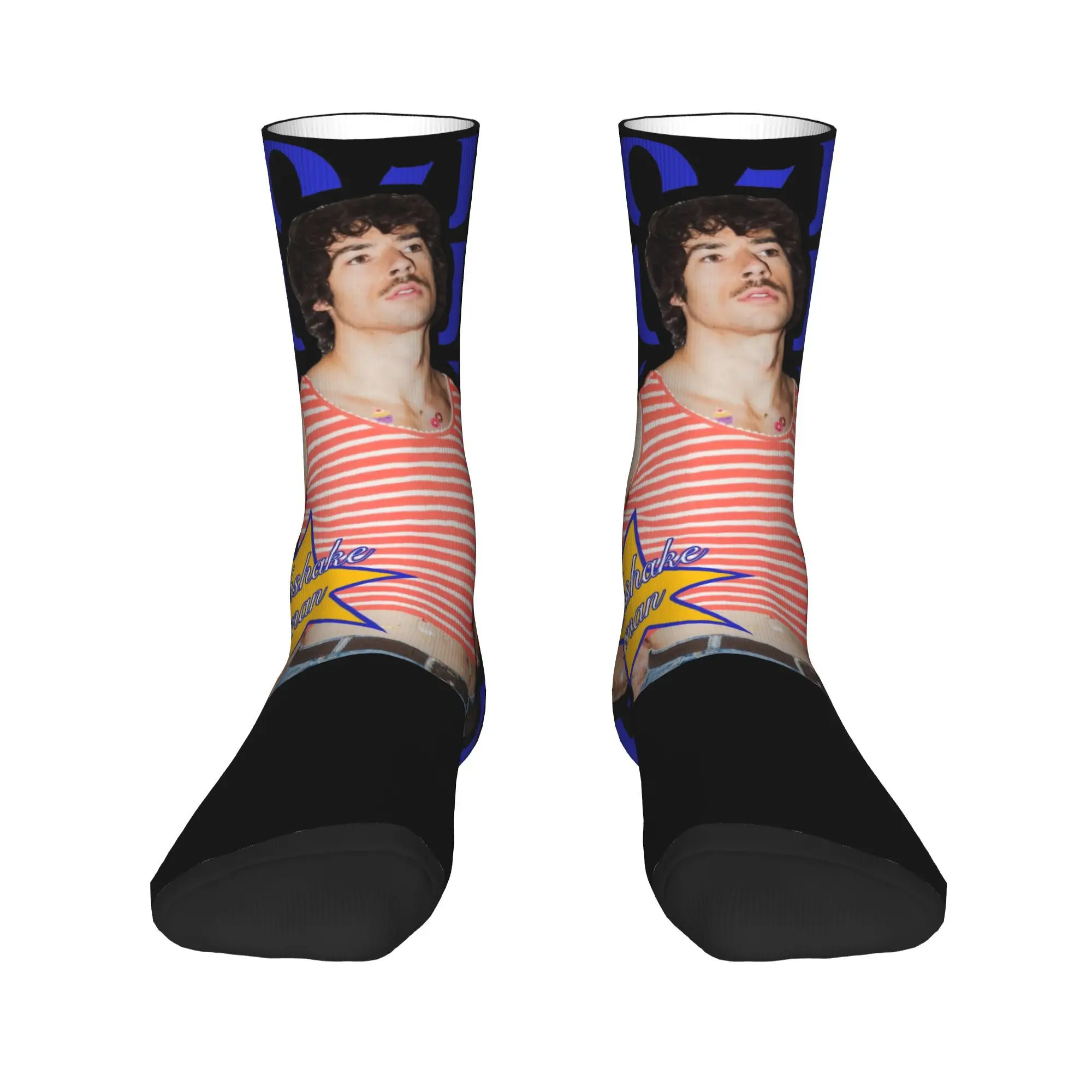 Men Socks Go-Jo Milkshake Man Eurovisions 2025 Stockings Non Slip Soft Breathable Socks Spring Casual Running Sports Socks