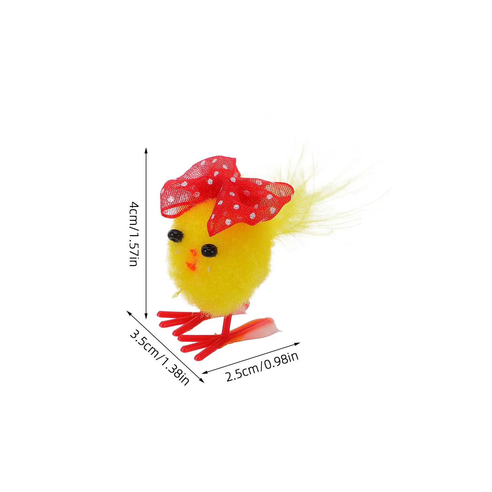24Pcs Mini Chicks Easter Decorations Realistic Plastic Chicken Figures Table Decor Spring Party Favors Craft Supplies