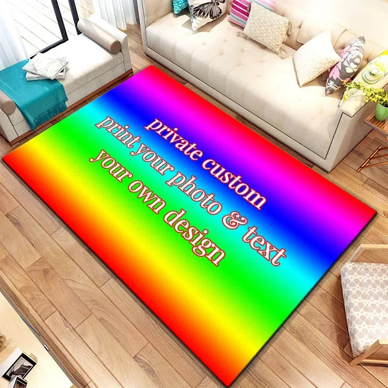 Custom Carpet Dropshipping Printed Rug For Living Room Area Rug Doormat  Large Carpet Pet Mat  Bathmat Soft Rug Home Decoration