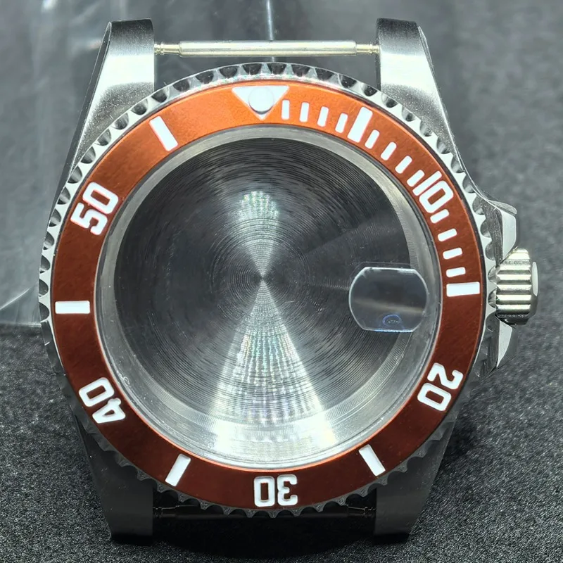 حافظة كلاسيكية من الفولاذ المقاوم للصدأ مقاس 40 مم حافظة حلقة فرعية لملحقات تعديل الحركة NH35/NH36