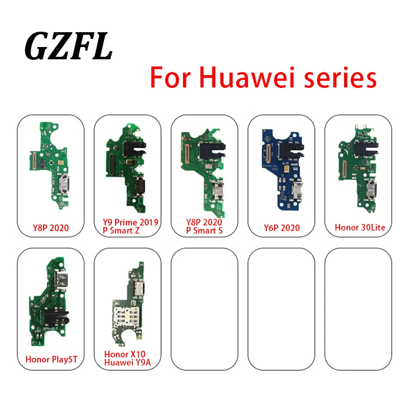 

New Charging Dock Port USB Charger Connector Plug Board Flex For HuaweiY7P Y8P Y6P 2020 Y9S Y9A Honor Play3 20Lite Play5T X10 5G