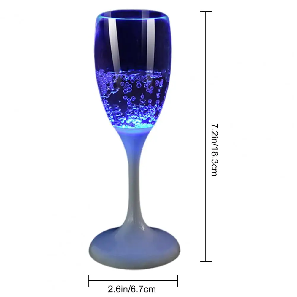 

1/6Pcs 120ml LED Wine Light Up Glass Champagne Glass Party Favors Shot Cups Whiskey Drinking Goblet For Festivals Party Decor