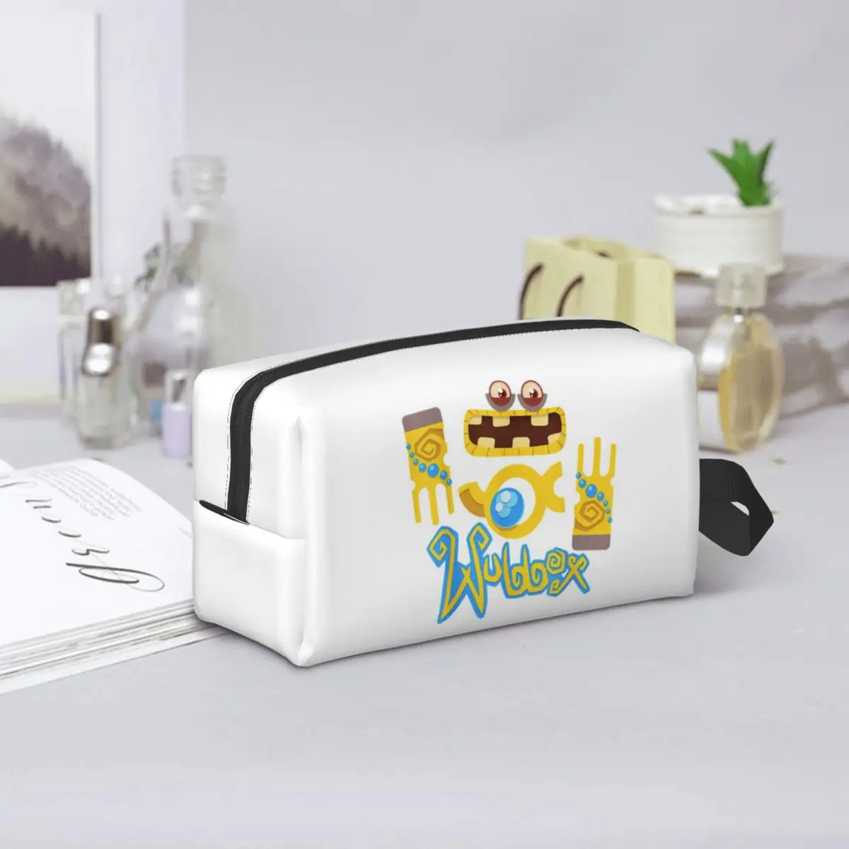 Wubbox My Singing Monsters Makeup Bag Cosmetic Organizer Storage Dopp Kit Toiletry Cosmetic Bag for Women Beauty Pencil Case