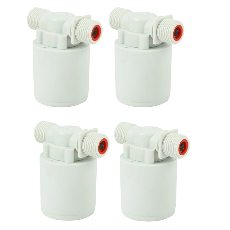 4X 1/2 Inch Floating Ball Valve Automatic Float Valve Water Level Control Valve F/ Water Tank Water Tower