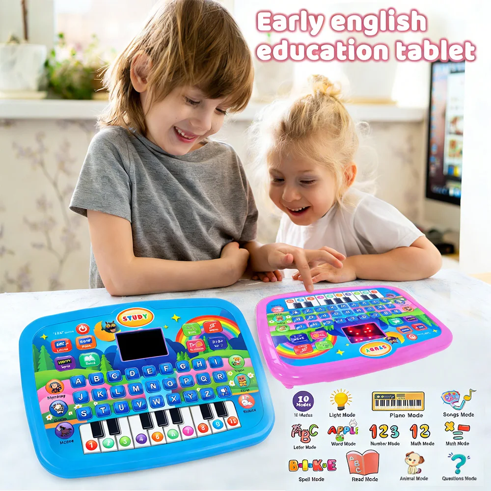 Multifunctional Educational Learning Machine for Kids, Alphabet, Numbers, Music Function, Animal and Piano Key Computer Toys