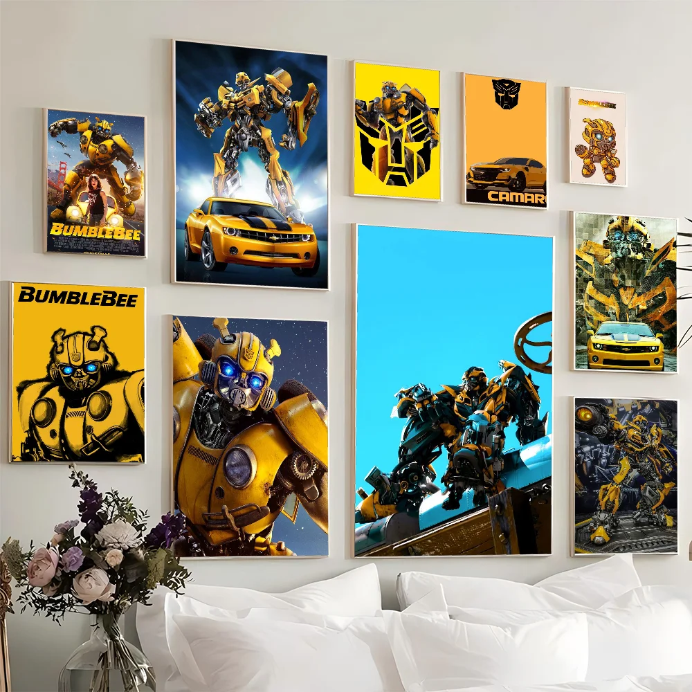 Bumblebee Transformers Classic Vintage Posters HD Quality Wall Art Retro Posters For Home Room Wall Decor