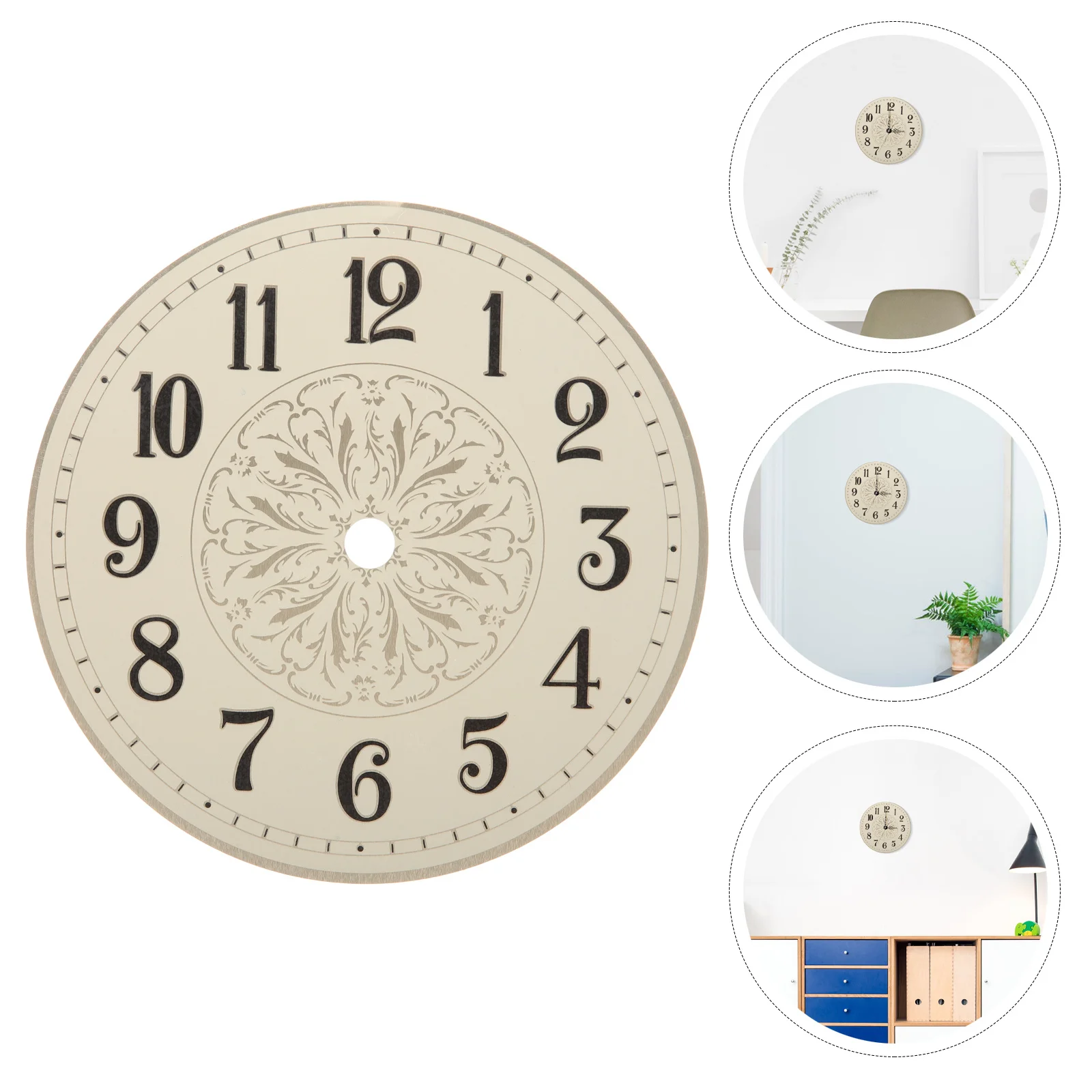 

Plate For Diy Iron Wall Clock Board Part Movement Parts Clock Iron Dial Round Dial Disc Plate Accessories