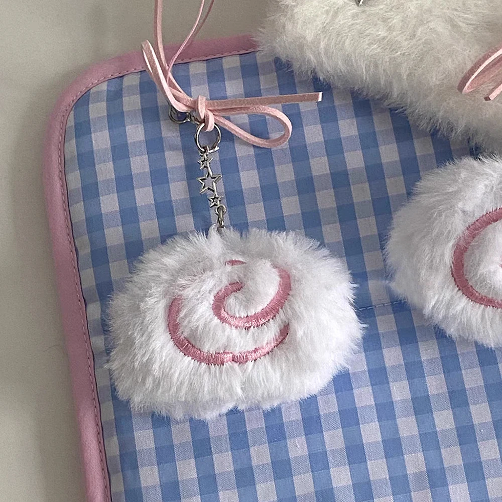 بطاقة حقيبة كيرينغ لوحة السمك مفتاح سلسلة حقيبة يد الديكور اليدوية أفخم المفاتيح حقيبة قطيفة قلادة جميلة لينة هدية النساء الفتيات #5
