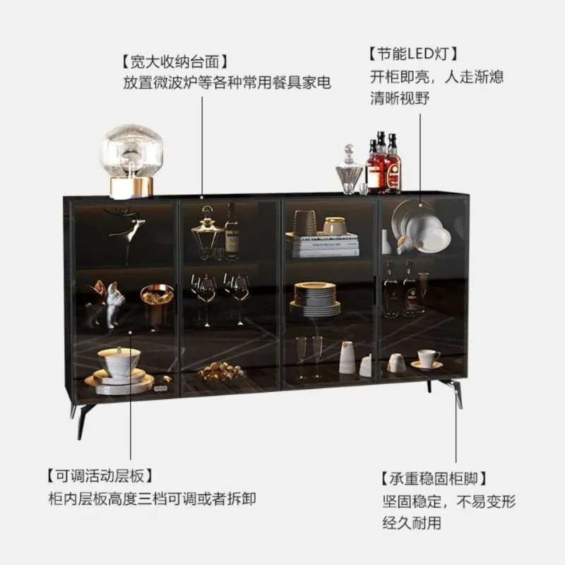 Light luxury dining side cabinet