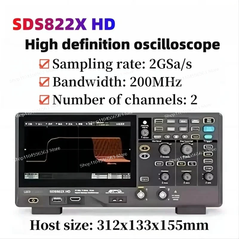 

Осциллограф высокой четкости Siglent серии SDS800X HD (SDS802/804/812/814/822/824X HD), разрешение 12-бит, 2/4 канала